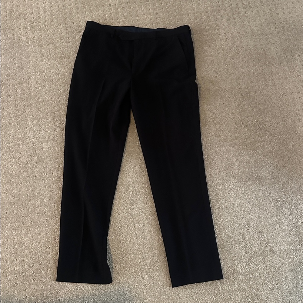 Nautica Black Checkered Lined Pants